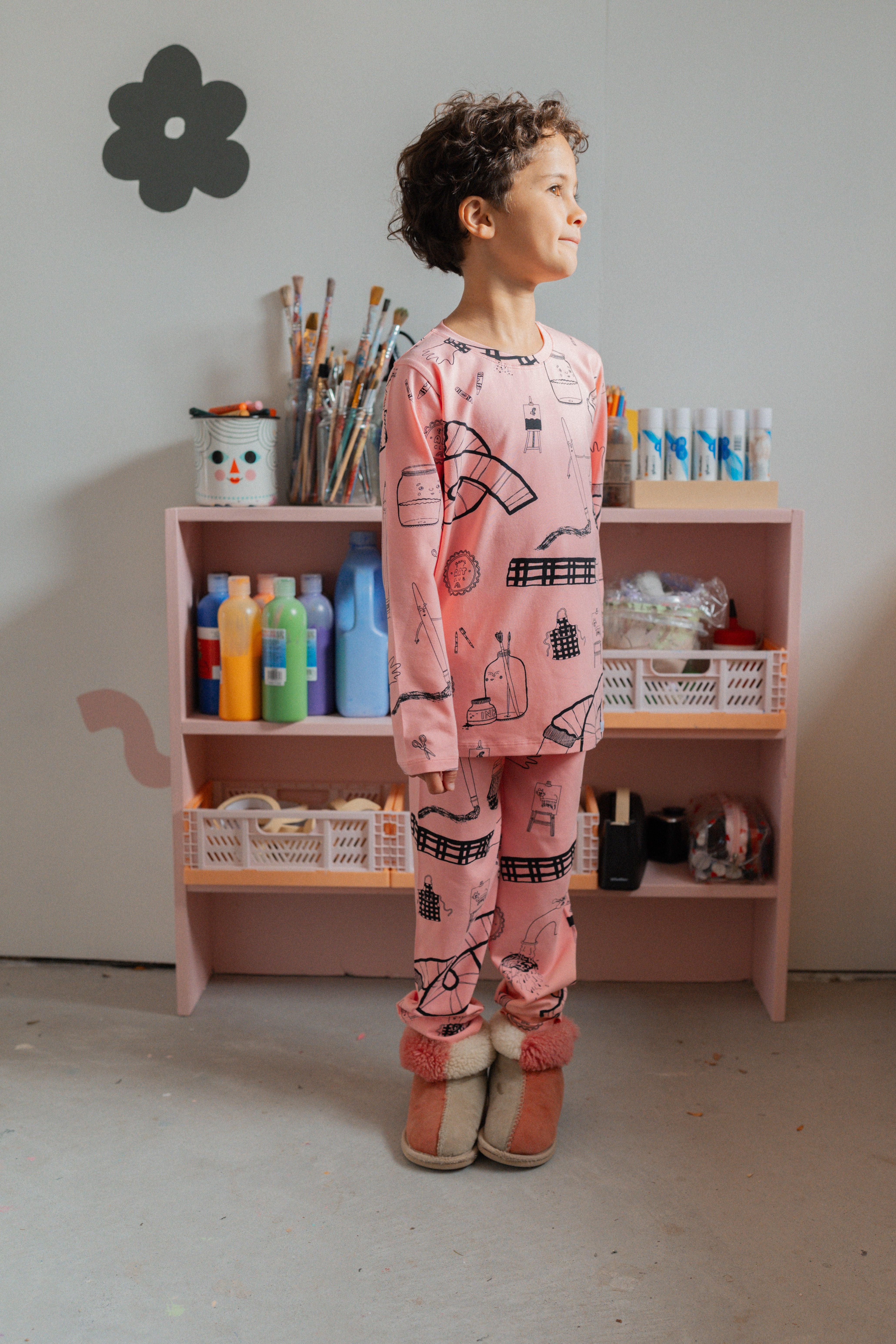 G.Nancy Bubblegum Art Club Long PJ Set