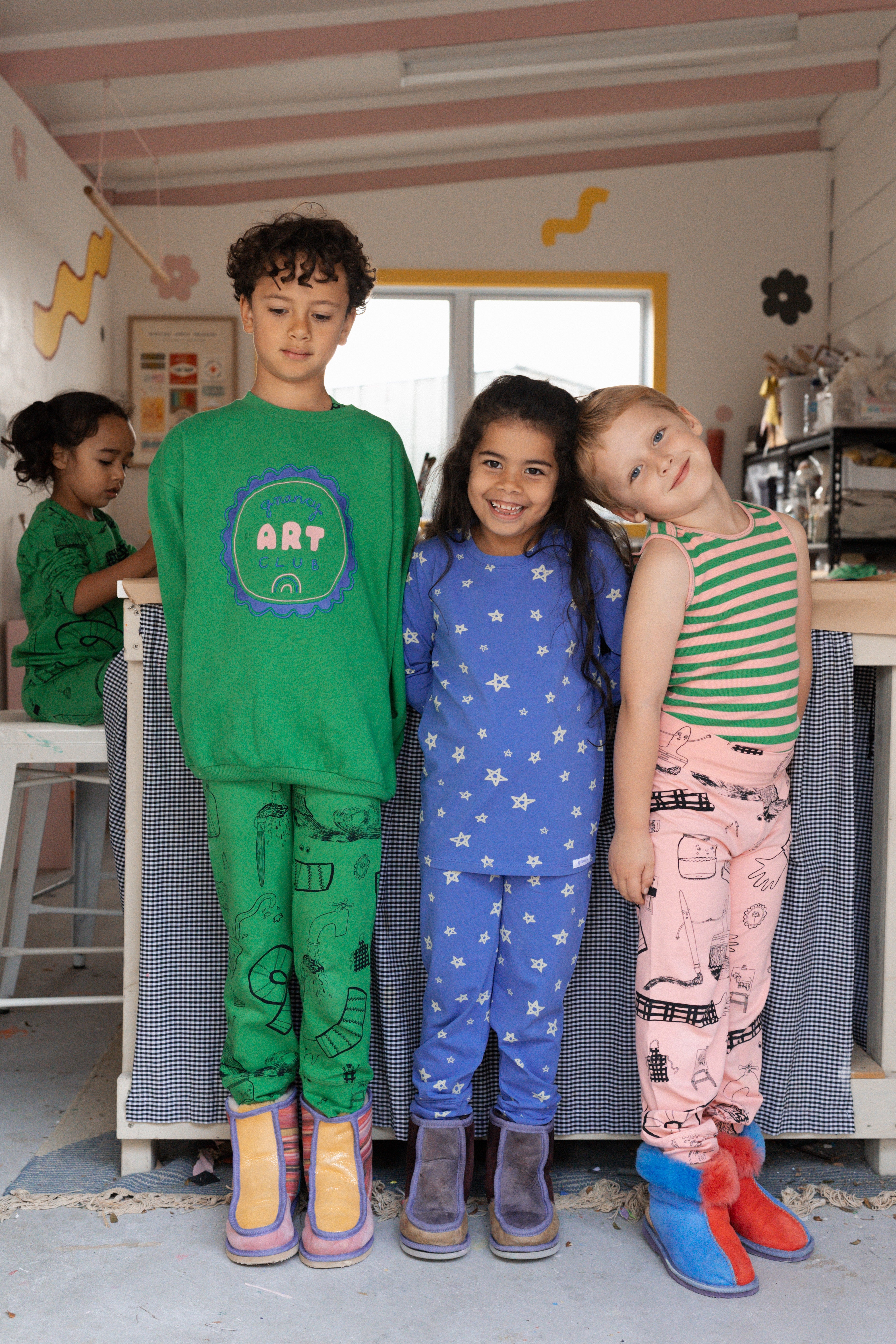 G.Nancy Bubblegum Art Club Long PJ Set