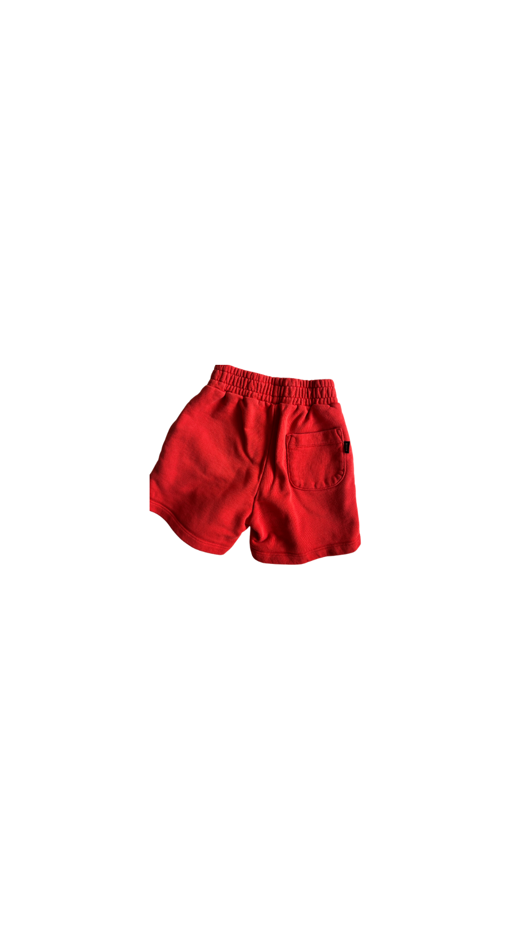 MSGM Milano red french signature cotton shorts - size 4