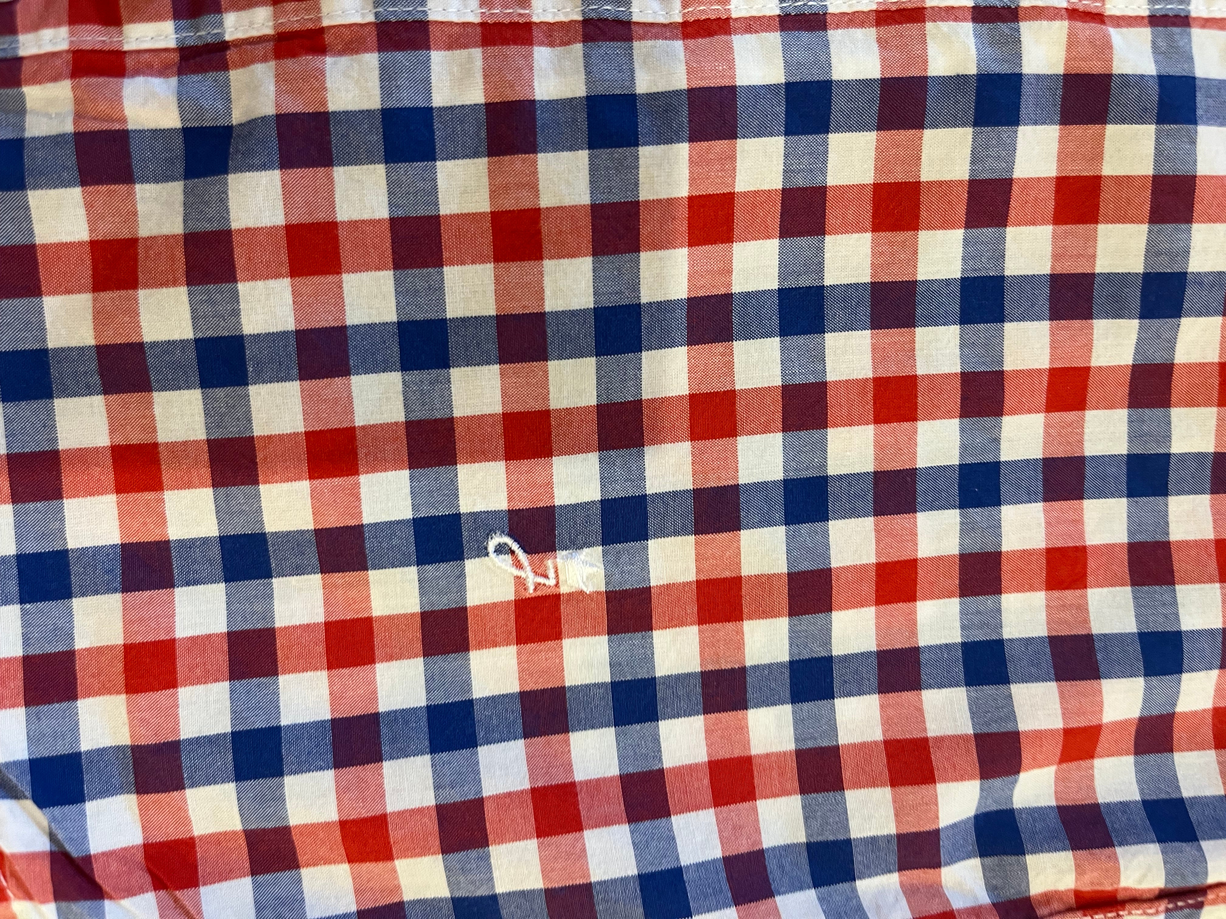 Jacadi Blue/ Red checkered shirt - Size 3
