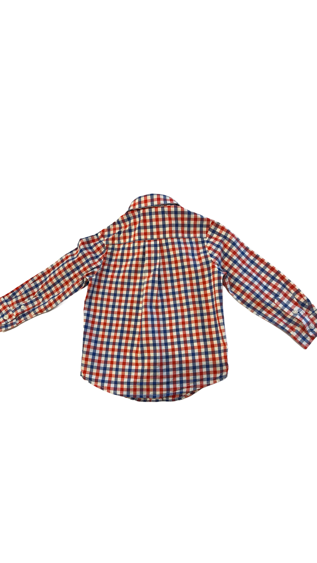 Jacadi Blue/ Red checkered shirt - Size 3