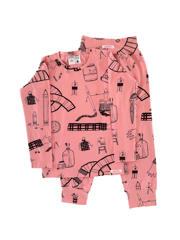 G.Nancy Bubblegum Art Club Long PJ Set