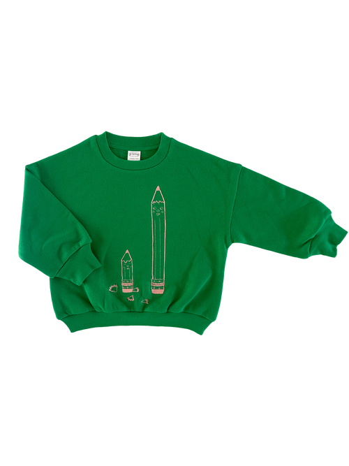 G.Nancy Kelly Green Pencil Kids' Fleece Jumper