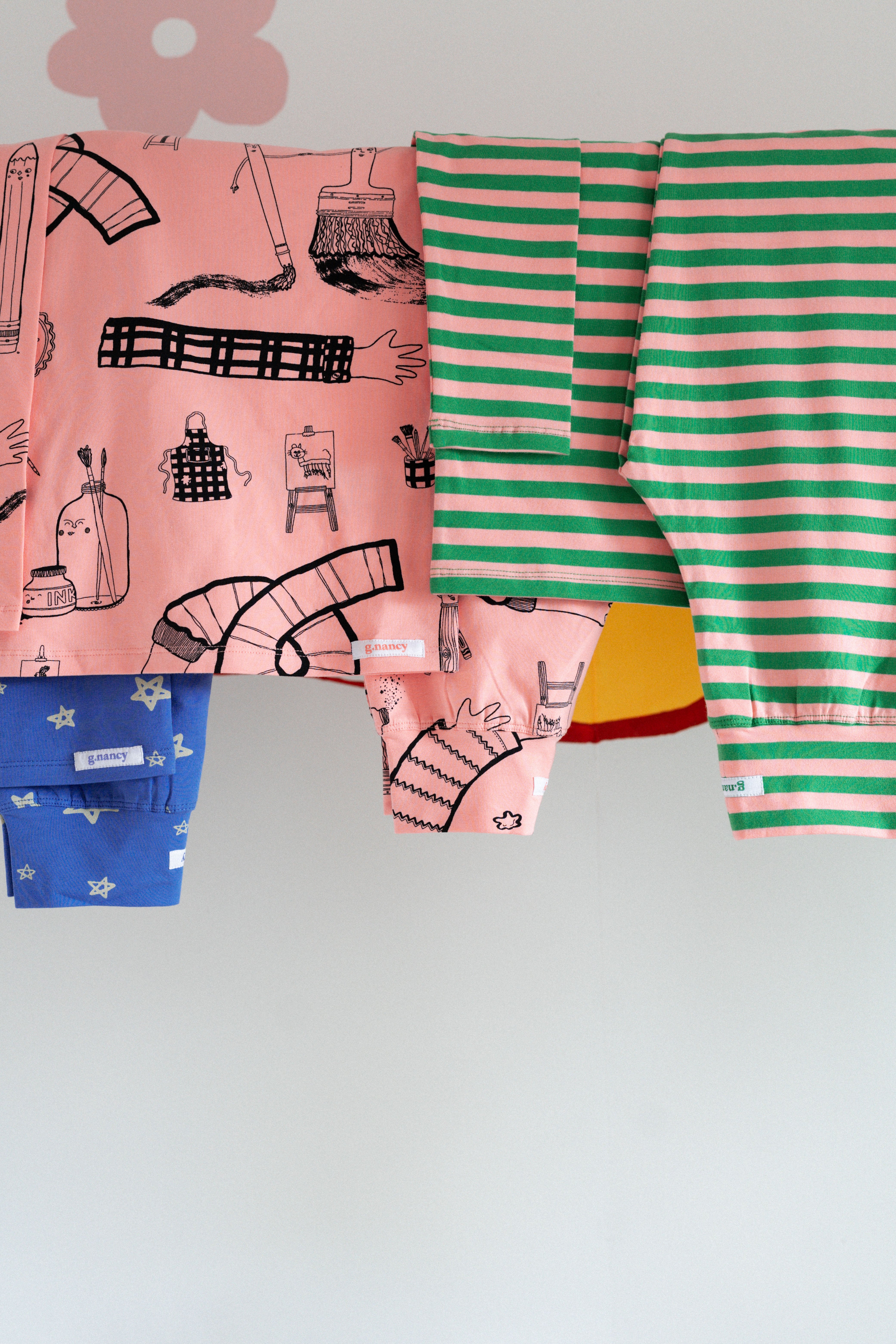 G.Nancy Bubblegum Art Club Long PJ Set
